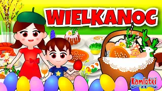 Wielkanoc dla dzieci 🐰 Kazio i Tradycje Wielkanocne [Film edukacyjny dla dzieci] Kamlotki