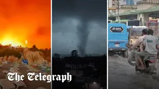 Extreme weather - Fires, floods and storms wreak havoc across the world