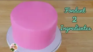 FONDANT CASERO con 2 INGREDIENTES FACIL Y ECONOMICO