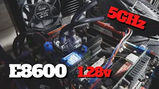 Pretty CRAZY E8600 Single Core Performance - 5GHz Overclock under 1.3v.