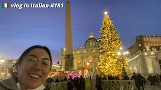 vlog in Italian: addobbi natalizi a Roma, spesa settimanale, merenda di Natale (sub)