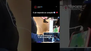 Lucas Moura reagindo a narração de Jorge Igor