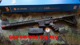 G&G CM-16 Wild Hog 13.5" AEG Unboxing and Review