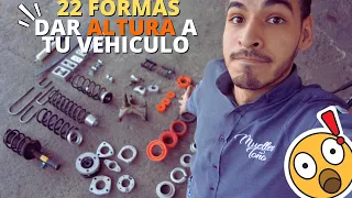 ¡Por fin! 22 formas impresionantes para elevar la altura de tu coche o camioneta.