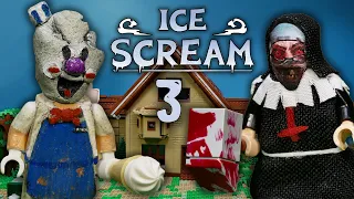 LEGO Stop Motion Ice Scream 3 - Horror Game Ice Scream