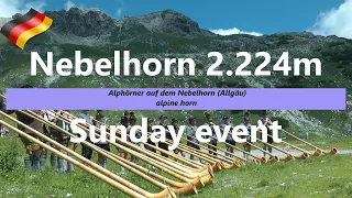 🇩🇪 Alphörner auf dem Nebelhorn 2.224m | Oberstdorf | Ski Resort | Hoffatsblick