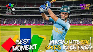 Yuvraj Singh slams six sixes off Stuart Broad | ENG v IND | T20 World Cup 2007 Recreated Cricket 19