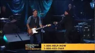 Bruce Springsteen "Land of Hope & Dreams" Donate@ 800-HELP-NOW or www.redcross.org - Hurricane Sandy