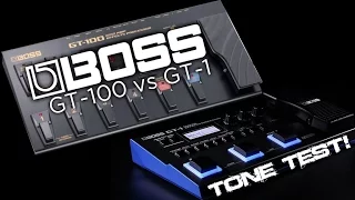 Boss GT-1 vs GT-100: TONE TEST BATTLE!