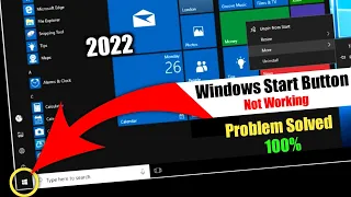 Start Button is not Working in Windows 10 | Start Menu Not Working Problem Resolved | 2021