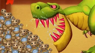 9999999 Baby Buddy Born Vs Crazy Dinosaurs T-Rex | Kick The Buddy Game Hot 2019