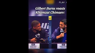 Gilbert Burns roasts Khamzat Chimaev!