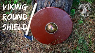 Viking Shield Making - leather wrapped and forged