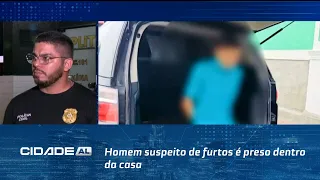Homem suspeito de furtos é preso dentro da casa de passagem no Jaraguá