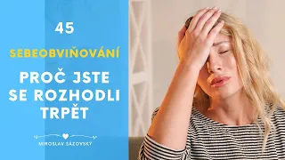 SEBEOBVIŇOVÁNÍ - proč jste se rozhodli trpět?