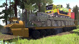 MAZ 7310M The Longest Truck In The World Overload Transport | Spintires MudRunner