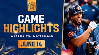 Nationals vs. Astros Game Highlights (6/14/23) | MLB Highlights
