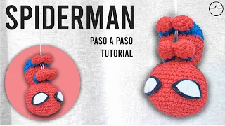 SPIDERMAN colgante // amigurumi a Crochet - PASO A PASO desde 0 ((tutorial))