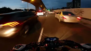 NIGHT RIDE. | No ND filter | KAWASAKI Z800 POV [4K]