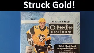 2020-21 O Pee Chee Platinum Box #2! We Struck Gold!