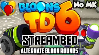 BTD6 - Streambed - Alternate Bloon Rounds | No Monkey Knowledge (MK) (ft. Quincy)