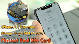 Convert E-Sim to Dual SIMs for US Version iPhone 11 Pro Max, Board Reform + Sim Slot Replace