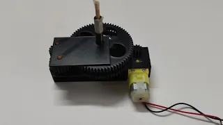 Testing gearbox for kinetic sculpture