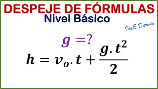 Despeje de Fórmulas Física -  Nivel básico | 5 Ejercicios