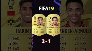 HAKIMI VS TRENT ALEXANDER-ARNOLD FIFA COMPARISON #shorts #football #fifa10 #fifa23