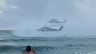 Burial at sea of the ashes of deceased Navy SEALS