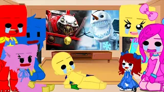 Poppy Playtime React To Frosty Boo vs Choo Choo Charles II Gacha Club II My AU