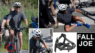 Why did Joe Biden fall of his bike