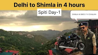 Epic Spiti Bike Ride 2024 : Delhi to Shimla - Day 1