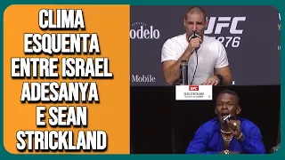 CLIMA ESQUENTA ENTRE SEAN STRICKLAND E ISRAEL ADESANYA NA COLETIVA DE IMPRENSA UFC 276| LEGENDADO