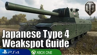 Japanese Type 4 Weakspot guide - World of Tanks Console