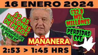 💩🐣👶 AMLITO | Mañanera *Martes 16 de enero 2024* | El gansito veloz 2:53 a 1:45.