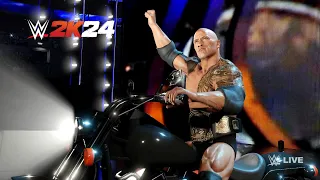 WWE 2K24 - The Rock With Biker Undertaker's ENTRANCE (PS5)