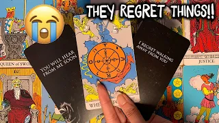 THEY REGRET HOW THEY TREATED YOU & WILL REACH OUT SOON! 🥺❤️😭 Tarot Reading