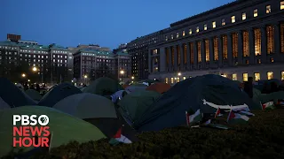 LISTEN: Columbia University officials holds news conference as pro-Palestinian protests continue