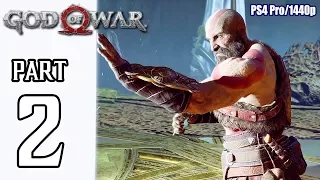 GOD OF WAR Walkthrough PART 2 (PS4 Pro) No Commentary Gameplay @ 1440p ✔