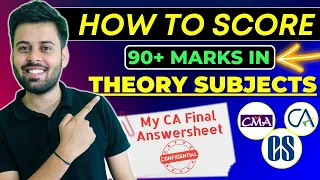 How to score full marks in Theory Subject | CA Foundation June 2024 | CA Mohit Patidar