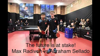 eBaTT London Table Tennis Centre, Grand Opening, exhibition match Abraham Sellado vs Max Radiven