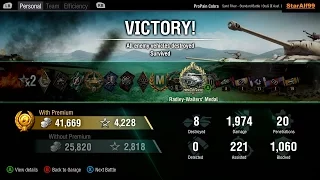 Wot Xbox One/PS4 StuG III G 8 Kills Radley - Walters Medal !!!