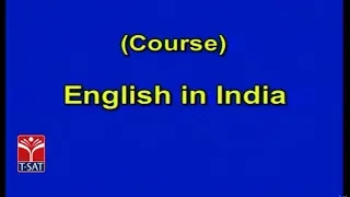 T-SAT || English - English in India || Presented By Dr BRAOU