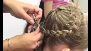 Плетение косы  "Паутинка"