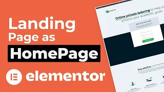 Here's How to Set Elementor Landing Page as Homepage in 5 Simple Steps (2024)