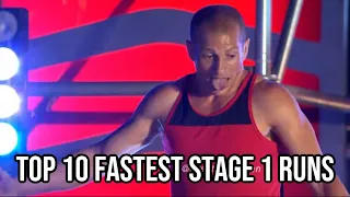 Top 10 Fastest Stage 1 Runs | American Ninja Warrior