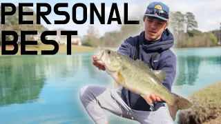 I CAUGHT MY NEW PB! (Pond Hopping For GIANT BASS)