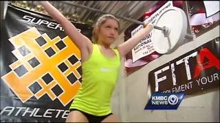 12-year-old weightlifter picks up sport quickly