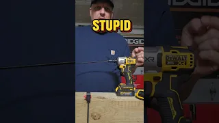 There Are Stupid People Out There #dewalt #impactdriver #tooltestraw #tooltesting #battery #nosense